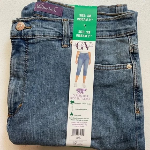 NWT Gloria Vanderbilt Amanda Capri Jean - Picture 2 of 3